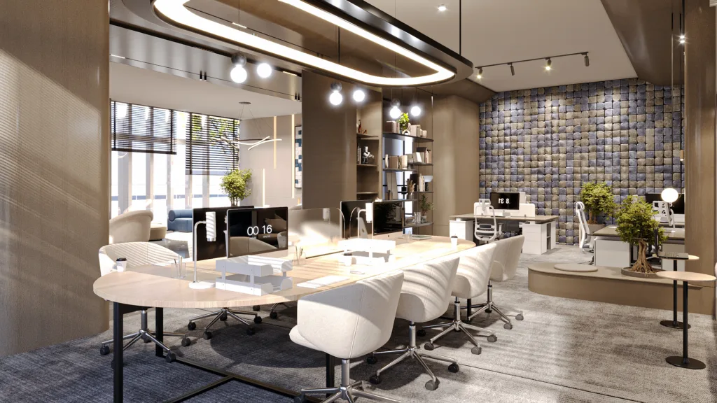 Modular co-working spaces in luxury units bridge the gap between smart working and homely living, which becomes ideal for an audience that prefers to blur those lines in their living spaces.